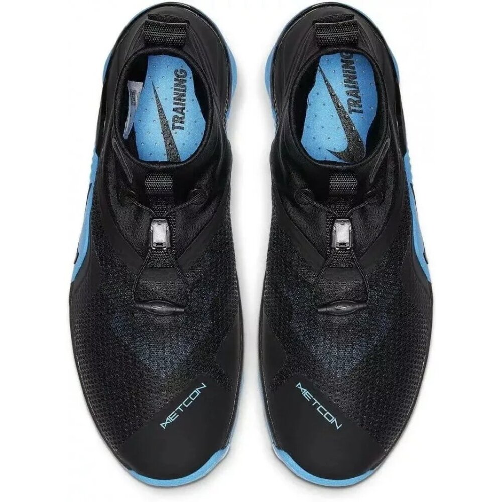 Nike Metcon X SF Mens Training Shoes Size 6 Black & Light Current Blue BQ3123-04 - Picture 2 of 6
